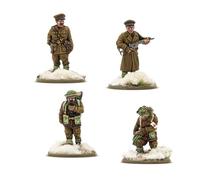Warlord Games British & Canadian Infantry (Winter) HQ - 28mm Scale Resin Miniatures for Bolt Action Highly Detailed World War 2 Miniatures