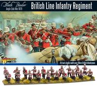 Warlord Games British Line Infantry Regiment:- 28mm Scale Plastic Miniatures for Black Powder Highly Detailed Anglo-Zulu War Miniatures for Table-top Wargaming