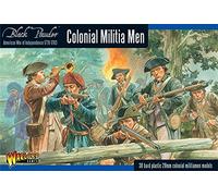Warlord Games Colonial Militia Men - 28mm Scale Plastic Miniatures for Black Powder Highly Detailed American War Of Independence Era for Table-top Wargaming