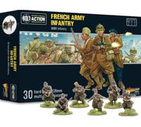 Warlord Games French Army Infantry - 28mm Scale Plastic Miniatures for Bolt Action Highly Detailed World War 2 Miniatures for Table-top Wargaming