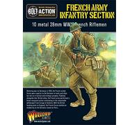 Warlord Games French Army Infantry Section 28mm Scale Metal Miniatures for Bolt Action Highly Detailed World War 2 Miniatures for Table-top Wargaming