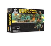 Warlord Games German Army Blitzkrieg Infantry - 28mm Scale Plastic Miniatures for Bolt Action Highly Detailed World War 2 Miniatures