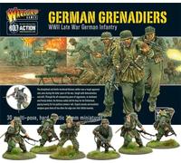 Warlord Games German Army Grenadiers Infantry - 28mm Scale Plastic Miniatures for Bolt Action Highly Detailed World War 2 Miniatures for Table-top Wargaming