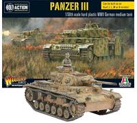 Warlord Games German Army Panzer III Medium Tank - 1:56 / 28mm Plastic Scale Model Tank for Bolt Action Highly Detailed World War 2 Miniatures