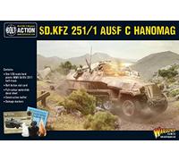 Warlord Games German Army Sd.Kfz 251/1 Ausf C Hanomag Half Track - 1:56 / 28mm Plastic Scale Model Halftrack for Bolt Action Highly Detailed World War 2 Miniatures