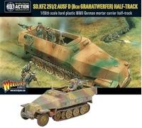 Warlord Games German Army Sd.Kfz 251/2 Ausf D (8cm Granatwerfer) - 1:56 / 28mm Plastic Scale Model Half Track for Bolt Action Highly Detailed World War 2 Miniatures