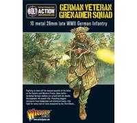 Bolt Action German Army Veteran Grenadier Squad - 28mm Scale Metal Miniatures by Warlord Games - Highly Detailed World War 2 Miniatures