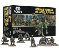 Warlord Games German Army Veterans Infantry Platoon - 28mm Scale Plastic Miniatures for Bolt Action Highly Detailed World War 2 Miniatures