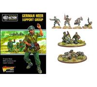 Warlord Games German Heer Support Group - 28mm Scale Metal Miniatures for Bolt Action Highly Detailed World War 2 Miniatures for Table-top Wargaming