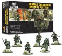 Warlord Games Germans Grenadiers Winter Infantry Platoon - 28mm Scale Plastic Miniatures for Bolt Action Highly Detailed World War 2 Miniatures for Table-top Wargaming