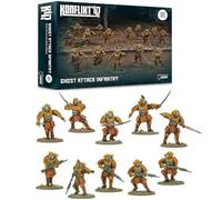 Warlord Games Ghost Attack Infantry - Empire of Japan Plastic Miniatures for Konflikt 47 Highly Detailed 28mm Scale Miniatures