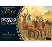 Warlord Games Hail Caesar Egyptian Chariot Squadron Figures - Tabletop Game Figure Set - 4 Metal Miniatures - Ages 14+