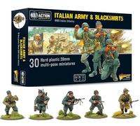 Warlord Games Italian Army & Blackshirts 28mm Scale Plastic Miniatures for Bolt Action Highly Detailed World War 2 Miniatures for Table-top Wargaming