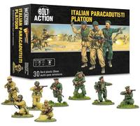 Warlord Games Italian Paracadutisti Platoon - 28mm Scale Plastic Miniatures for Bolt Action Highly Detailed World War 2 Miniatures