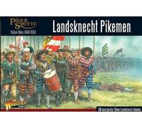 Landsknechts Pikemen - 28mm Scale Plastic Miniatures for Pike & Shotte by Warlord Games - Highly Detailed Miniatures for Table-top Wargaming