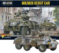 M8/M20 Greyhound Scout Car - 1:56 / 28mm Plastic Scale Model Armoured Car For Bolt Action by Warlord Games - Highly Detailed World War 2 Miniatures for Table-top Wargaming