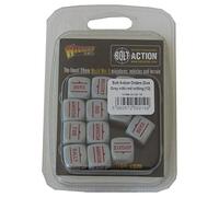 Warlord Games Order Dice for Bolt Action (Grey with Red Writing)