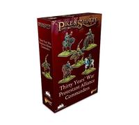 Warlord Games Protestant Alliance Commanders Epic Scale Plastic Miniatures for Black Powder Highly Detailed Thirty Years War Era for Table-top Wargaming