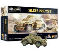 Warlord Games Sd.Kfz 222/223 Armoured Car - 1:56 / 28mm German Army Plastic Scale Model for Bolt Action Highly Detailed World War 2 Miniatures