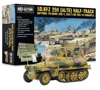 Warlord Games Sd.Kfz 250 (Alte) half-track (options to make 250/1, 250/3 or 250/10 variants) - 1:56 / 28mm Plastic Scale Model Halftrack For Bolt Action