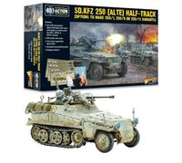 Warlord Games Sd.Kfz 250 Half-Track (Options for 250/1, 250/9 & 250/11 Variants) 1:56 / 28mm German Army Plastic Scale Model for Bolt Action Highly Detailed World War 2 Miniatures