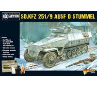 SdKfz 251/9 Ausf. D "Stummel" - 1:56 / 28mm Plastic Scale Model Halftrack For Bolt Action by Warlord Games - Highly Detailed World War 2 Miniatures for Table-top Wargaming