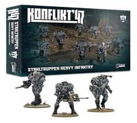 Warlord Games Stahltruppen Heavy Infantry - Axis Miniatures for Konflikt 47 Highly Detailed 28mm Scale Miniatures