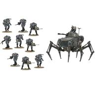 Warlord Games Stahltruppen Heavy Infantry & Vogelspinne Light Walker - Axis Miniatures for Konflikt 47 Highly Detailed 28mm Scale Miniatures