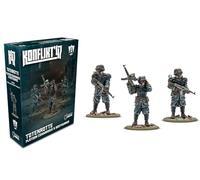 Warlord Games Totenrotte Platoon Commander & Bodyguard - Axis Miniatures for Konflikt 47 Highly Detailed 28mm Scale Miniatures