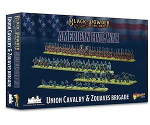 Warlord Games Union Cavalry & Zouaves Brigade - Epic Scale Plastic Miniatures for Black Powder Highly Detailed Miniatures for American Civil War Table-top Wargaming
