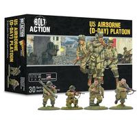Warlord Games US Airborne D-Day Platoon - 28mm Scale Plastic Miniatures for Bolt Action Highly Detailed World War 2 Miniatures