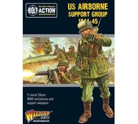 Warlord Games US Airborne support group (1944-45) - 28mm Scale Metal Miniatures for Bolt Action Highly Detailed World War 2 Miniatures for Table-top Wargaming