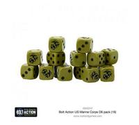 Warlord Games Us Marine Corps D6 Dice (16) - Brand New And Sealed