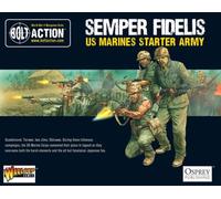 Warlord Games US Marine Starter Army - 28mm Scale Plastic Miniatures for Bolt Action Highly Detailed World War 2 Miniatures for Table-top Wargaming