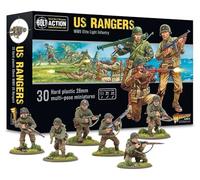 Warlord Games US Rangers Infantry - US Army 28mm Scale Plastic Miniatures for Bolt Action Highly Detailed World War 2 Miniatures for Table-top Wargaming