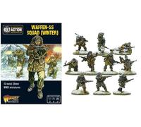 Waffen SS Squad (Winter) - 28mm Scale Metal Miniatures for Bolt Action by Warlord Games - Highly Detailed World War 2 Miniatures for Table-top Wargaming