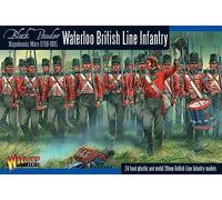 Warlord Games Waterloo British Line Infantry - 28mm Scale Plastic Miniatures for Black Powder Highly Detailed Napoleonic Era for Table-top Wargaming