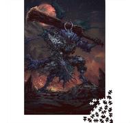 Warlord Werewolf 1000 Pieces Jigsaw Puzzles for Adults Creative Rectangular Jigsaw Gift Wooden Puzzles Game Brain Teasers Toy 1000pcs (75x50cm)