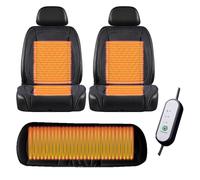 Warm Adult Car Booster Seat for Driver Comes with Snow Shovel and Steering Wheel Cover It is The Warmest Gift for Drivers in Winter,Black-mainseat+auxiliaryseat+Backseat