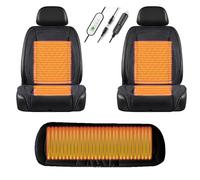 Warm Adult Car Booster Seat for Driver Comes with Snow Shovel and Steering Wheel Cover It is The Warmest Gift for Drivers in Winter,Black-mainseat+auxiliaryseat+Backseat