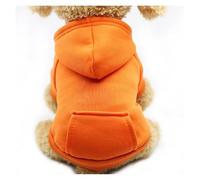 Warm and comfortable pet clothing in various styles, suitable for small and large dogs, autumn and winter coats(Orange,S for 1.2-2.0kg)