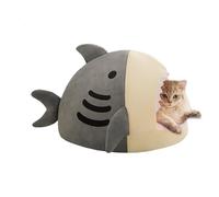 Warm Bed for Cats and Cats - Shark Shaped Cuddly Sleeping Cushion - For Cold Worried Masters Recovery Period Night Sleep Nap Day Veterinary Practice