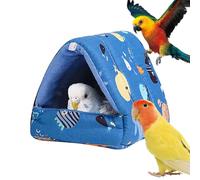 Warm Bird Bed House - Plush 20cm Hanging Soft Cage Hideaway Toy Modern Design Long Lasting | Comfortable Sleeping Cottage for Budgies, Small Bird Cage