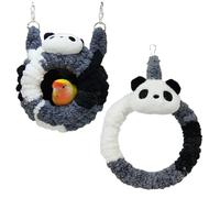 Warm Bird House for Winter,Panda Inseparable Toy - Hanging Bird Swing | Daily Play for Grey Parrots and Parrots, Veterinarians, Shelters, Zoo