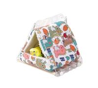 Warm Bird Nest - Hangable Perch, 8 Inches Parakeet Hut with Soft Lining, Plush Fabric Small Pet Nest & Secure Loops, Bird Cage Accessory with Snug Interior, Winter Shelter