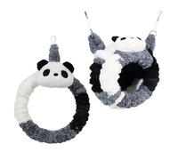 Warm Bird Nest - Panda Shape Winter Cockatiel Nest - Hangable Bird Swing Toy - for Daily Play Activity Center Budgies Gray Parrot Avian Veterinarians Animal Shelters Zoo Aviaries