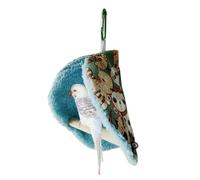 Warm Bird Nest - Winter Hanging Hammock, Finch Cage Pole, Sturdy Soft Material, Comfortable Design | Perrot Habitat Cave For Hamster With Snuggle Hut Tent Macaw Budgies Bird Cage