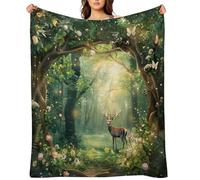 Warm Blanket Grasshopper Wearing Eyeglasses Praying Mantis Insect Bedspread Breathable Blankets For Couch All Seasons Settee 60"x50"