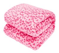 Warm Blanket Pink Soft Fleece Blankets Throw Blankets for Bed