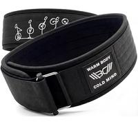 WARM BODY COLD MIND 4" Weight Lifting Belt 2.0 - Perfect for Olympic Weightlifting, Squats, Deadlift, Powerlifting - Gym Back Support for Men and Women